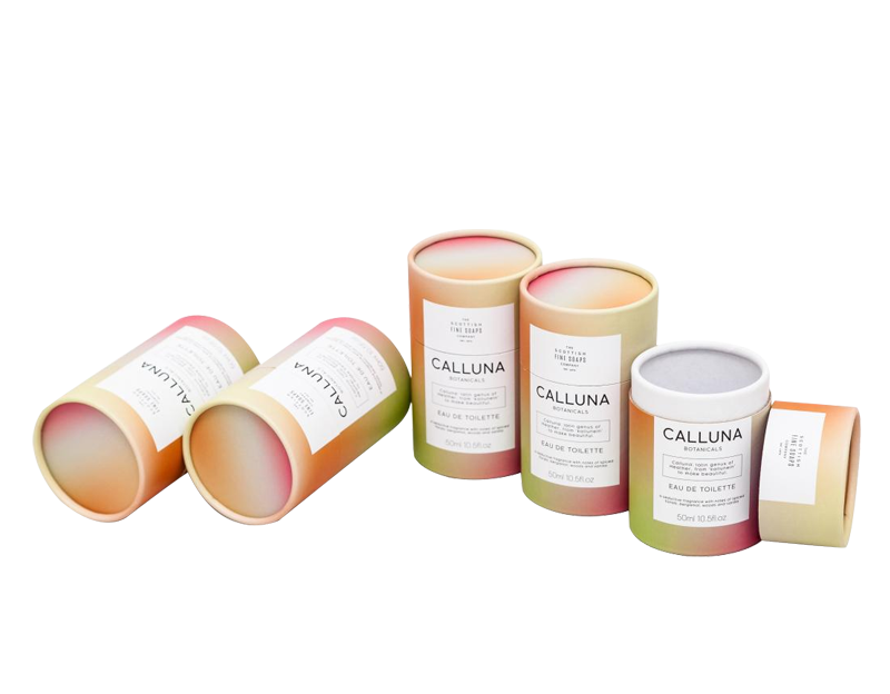 Embalaje de tubo de papel de cartón de impresión personalizada para perfume