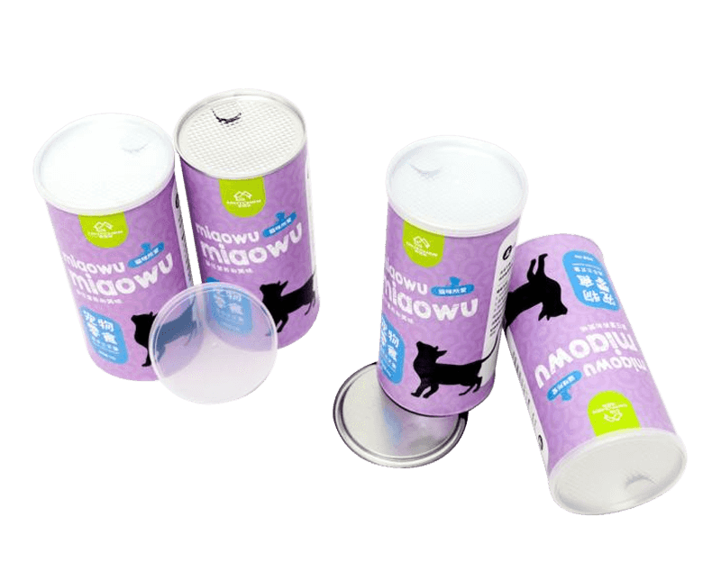 Recipiente de papel vacío Contenedores de alimentos ecológicos para alimentos para mascotas