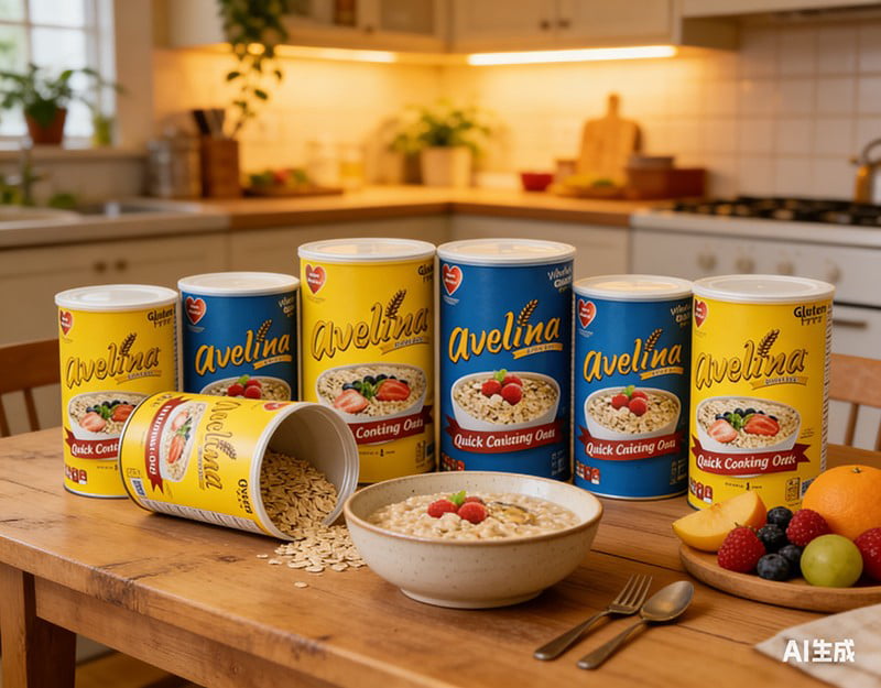 Envase Hermético De Cereales En Lata De Papel Personalizado 1000g