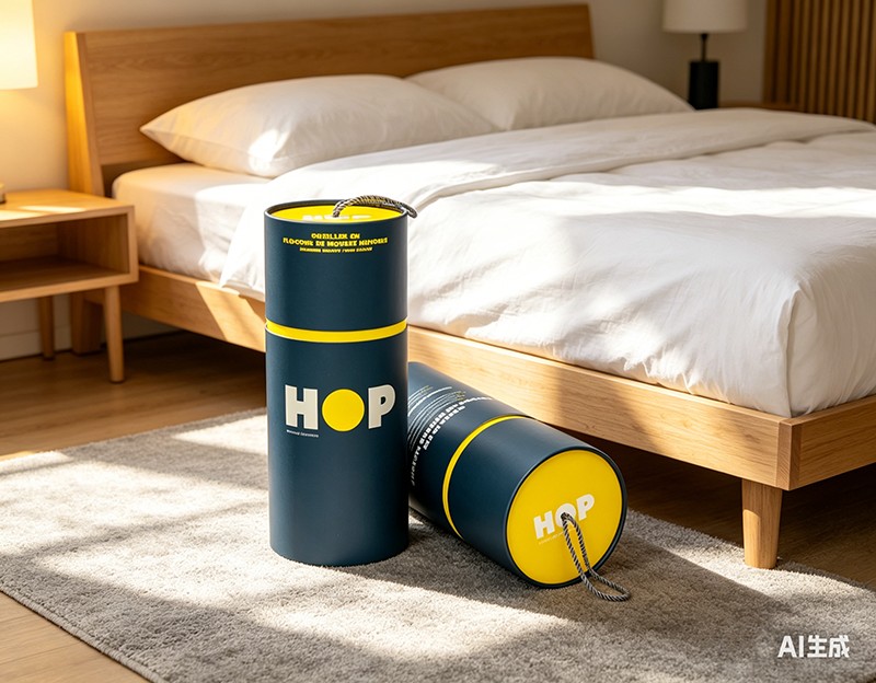 Caja de regalo de almohada de cartón kraft de (198,3-201,6) * 500 mm