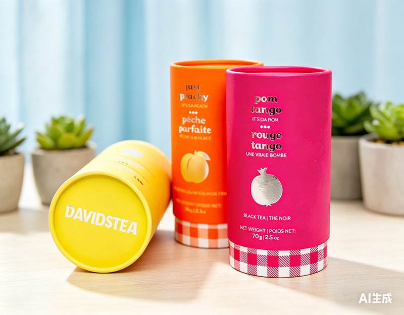 Envases de té reciclables para carritos de té