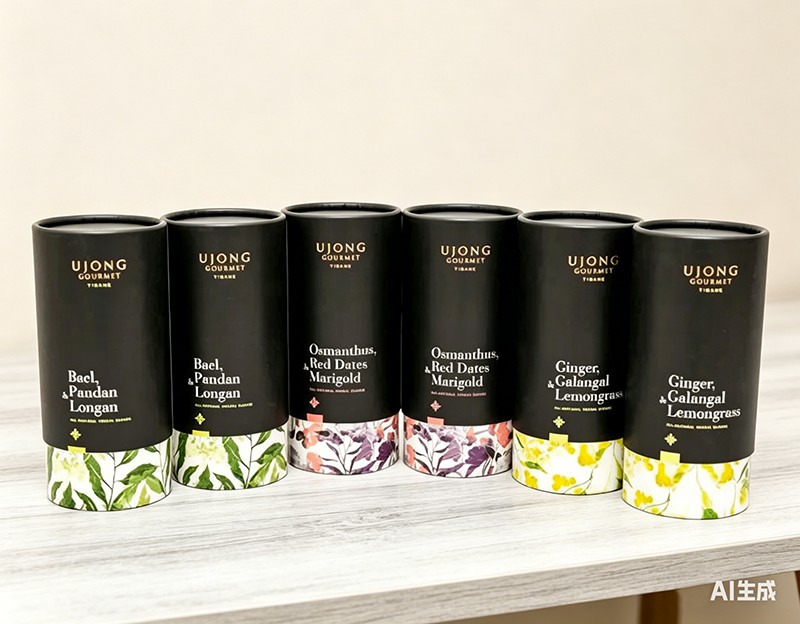 Tubo de papel de embalaje de té de cartón de grado alimenticio