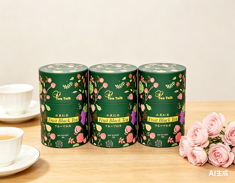 Caja de regalo de té de diseño elegante