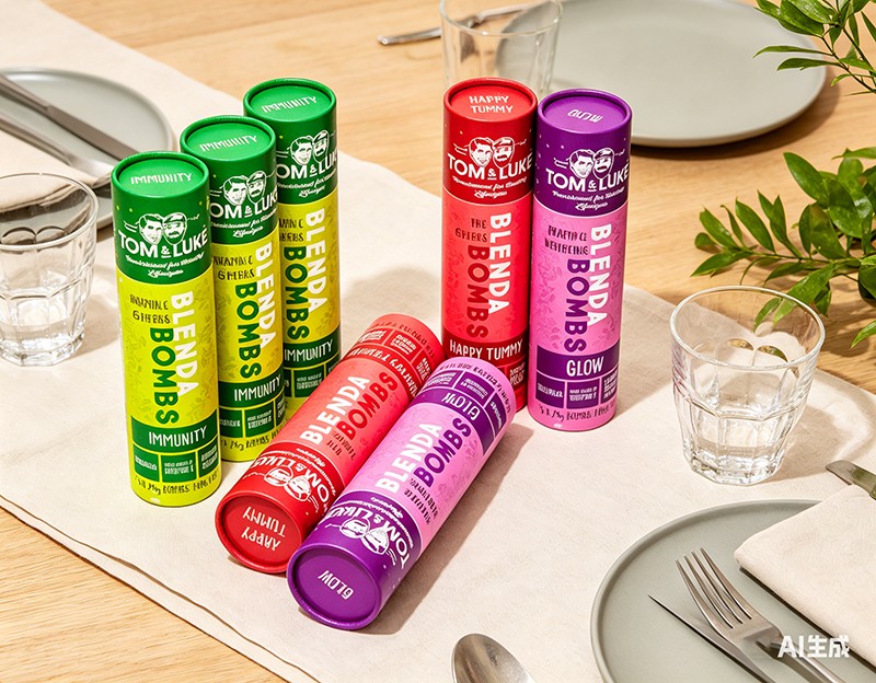 Bolas de batido de grado alimenticio de tubo de papel de impresión personalizada