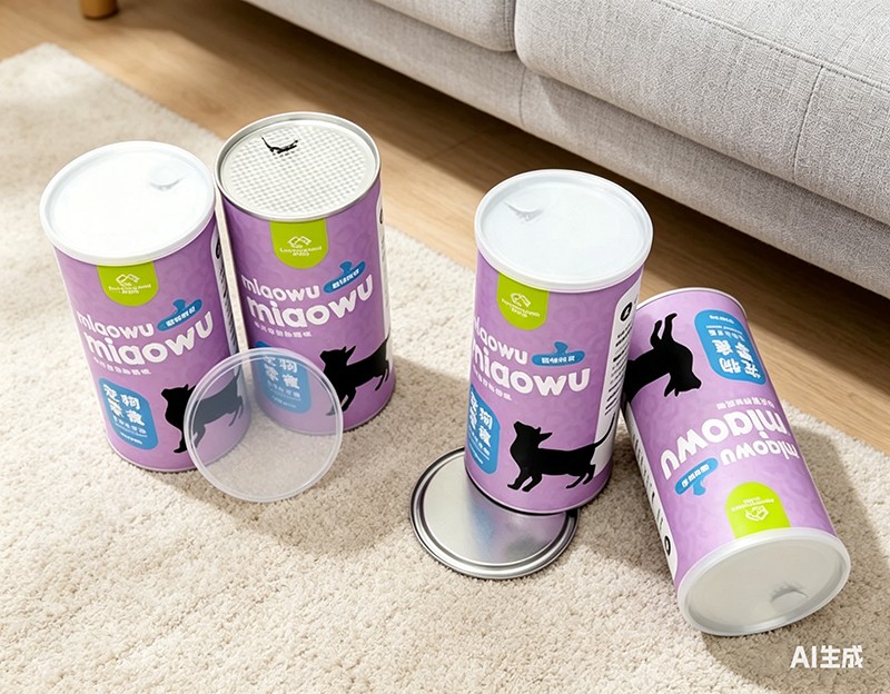 Recipiente de papel vacío Contenedores de alimentos ecológicos para alimentos para mascotas