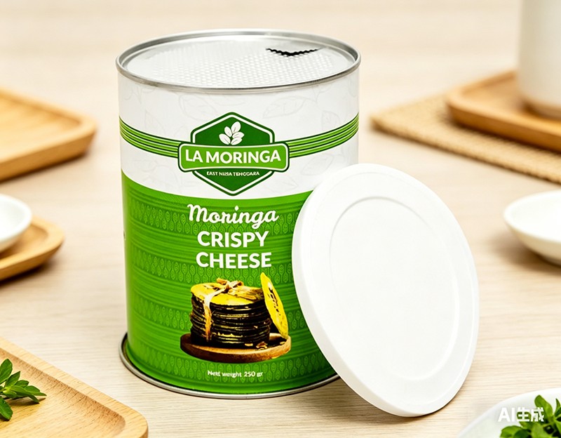 Embalaje de latas de papel impreso personalizado para galletas hechas a mano