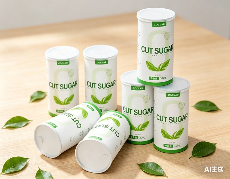 Embalaje de botella de especias de material de papel personalizado 500g