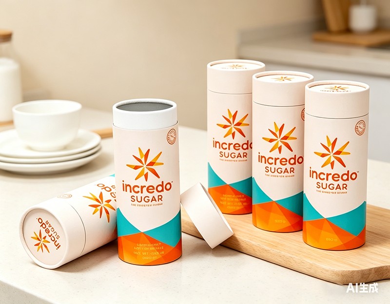 Embalaje de azúcar biodegradable de tubo de papel de cartón