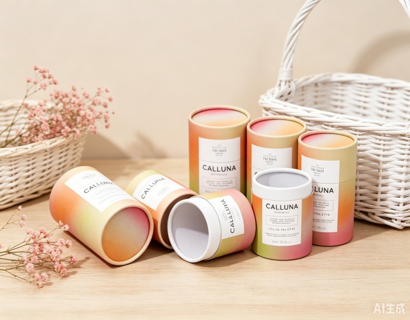 Embalaje de tubo de papel de cartón de impresión personalizada para perfume