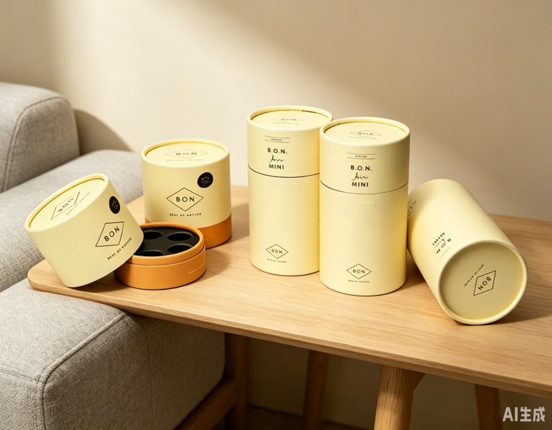 Tubo de papel de aceite esencial de embalaje de aromaterapia protector y reciclable