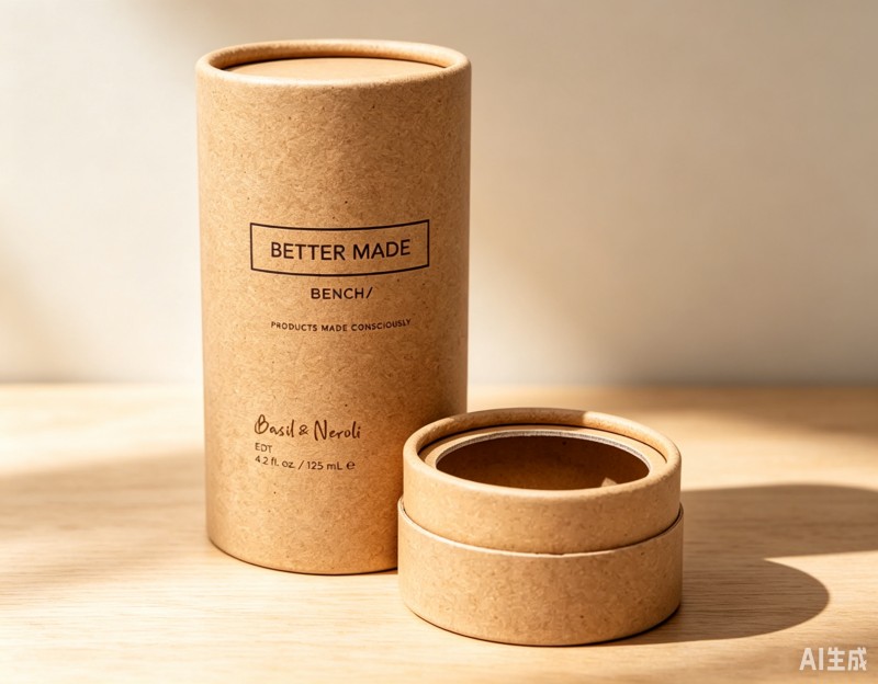 Caja de tubos de papel Kraft biodegradable para aceites esenciales y productos de fragancias