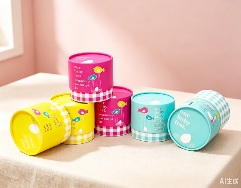 Eco Kraft Tubo de papel duro Cartón Tejido Botella redonda Regalo de té personalizado Embalaje de cartón Caja de cilindro grande