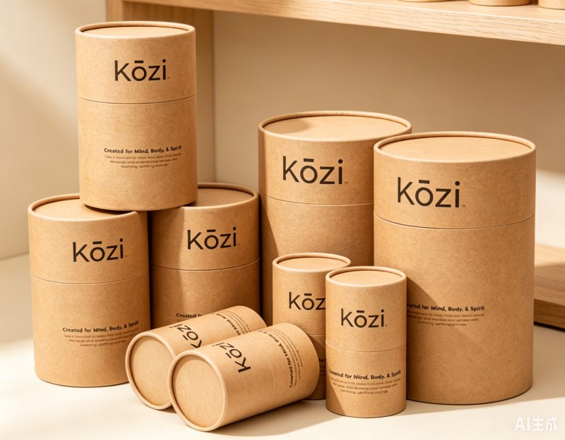 Caja de almohada de papel Kraft biodegradable con logotipo personalizado